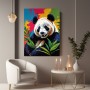 Panda in bunten Farben