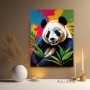 Panda in bunten Farben