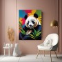Panda in bunten Farben