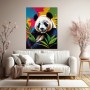 Panda in bunten Farben
