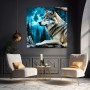 Wolf im mystischen Wald
