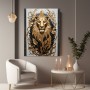 Goldener Löwe mit Ornamenten