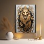 Goldener Löwe mit Ornamenten