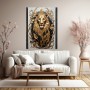 Goldener Löwe mit Ornamenten