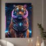 Cyber Tiger in Neonlicht