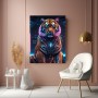 Cyber Tiger in Neonlicht