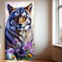 Majestätischer Tiger im Blumenmeer