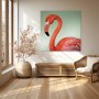Eleganter Flamingo in Korallrot