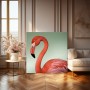 Eleganter Flamingo in Korallrot