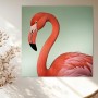 Eleganter Flamingo in Korallrot