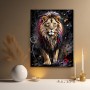 Majestätischer Löwe in Farben