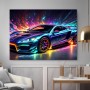 Neon Sportwagen im Farbenrausch