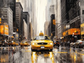 Gelbes Taxi in New York
