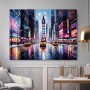 Neon City mit gelben Taxis