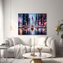 Neon City mit gelben Taxis