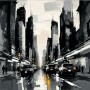 Metropole im Regen