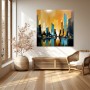 Goldene Skyline am Wasser