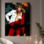 Frau im Pop-Art-Stil