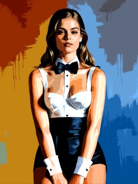 Elegante Pop-Art Dame