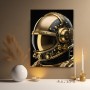 Luxus Astronautenhelm in Gold