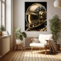 Luxus Astronautenhelm in Gold