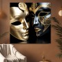 Venezianische Masken in Gold und Schwarz