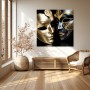Venezianische Masken in Gold und Schwarz