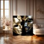 Venezianische Masken in Gold und Schwarz