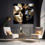 Venezianische Masken in Gold und Schwarz