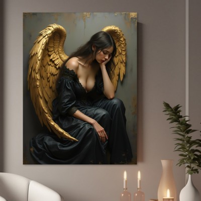 Engel mit goldenen Flügeln