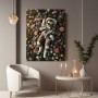 Astronaut im Blütenmeer