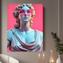 Antike Statue mit pinker Sonnenbrille