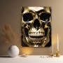 Goldener Totenkopf in Nahaufnahme