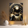 Goldener Astronaut im Sternenornament