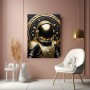 Goldener Astronaut im Sternenornament