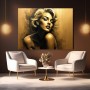 Goldenes Glamour-Porträt