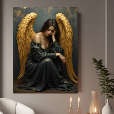 Gefallener Engel in Gold