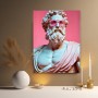 Antike Statue mit pinker Sonnenbrille