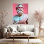 Antike Statue mit pinker Sonnenbrille
