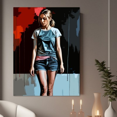 Junge Frau im Urban Art Stil