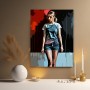 Junge Frau im Urban Art Stil