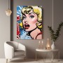 Pop-Art Lady mit Lolli