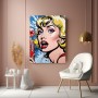 Pop-Art Lady mit Lolli