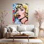 Pop-Art Lady mit Lolli