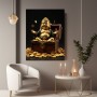 Goldener Buddha mit Schatztruhe