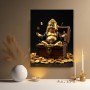 Goldener Buddha mit Schatztruhe