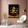 Goldener Buddha mit Schatztruhe