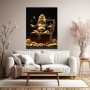 Goldener Buddha mit Schatztruhe