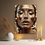 Goldenes Glamour-Porträt