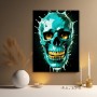 Türkiser Totenkopf mit Gold